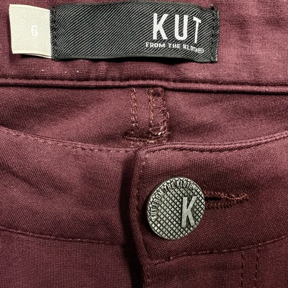 KUT women’s Burgundy Jeans - Picture 4 of 6
